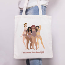 Load image into Gallery viewer, I Am More Than Beautiful Tote Bag
